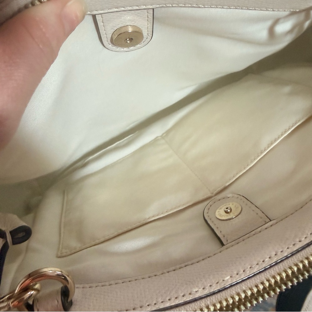Coach Ivory Satchel with Crossbody Strap - Picture 7 of 16